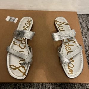 NWT SILVER SAM EDELMAN SANDALS